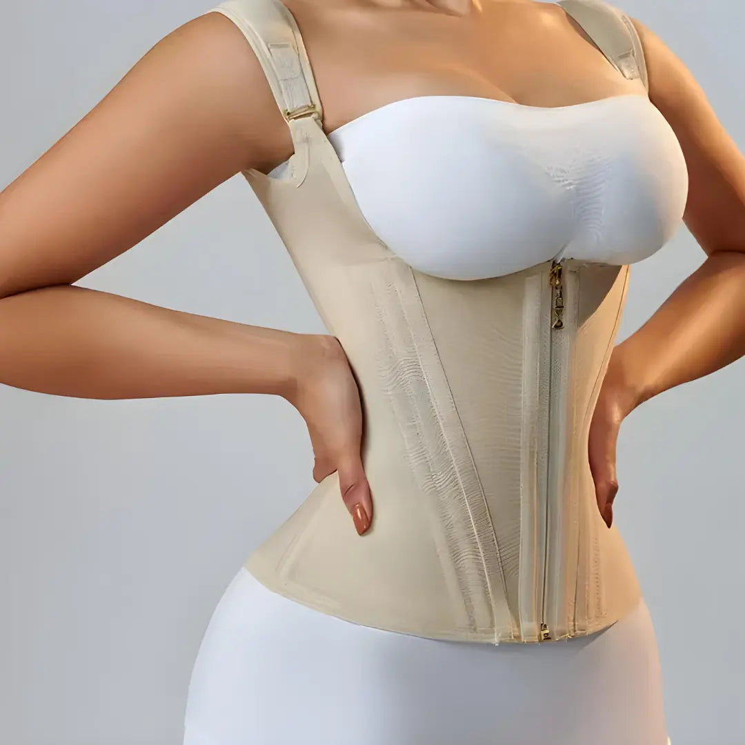 Zipper Front Shapewear Top My Store