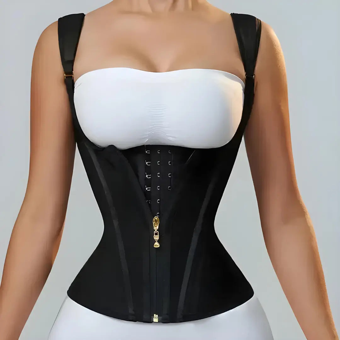 Zipper Front Shapewear Top My Store